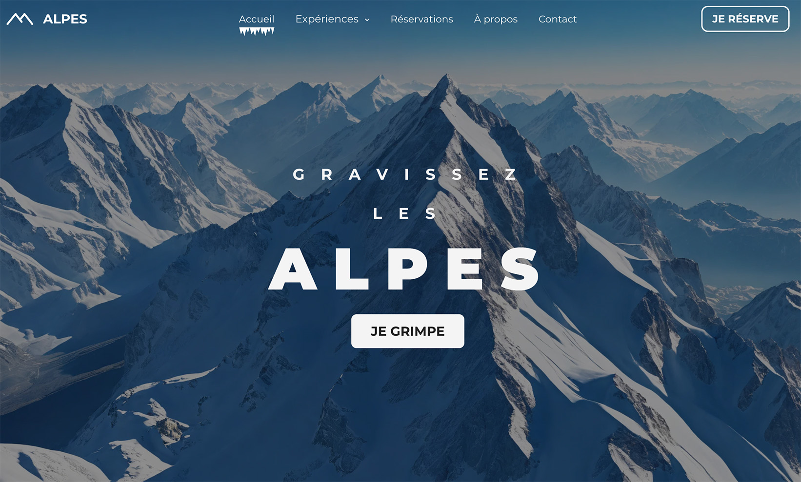 ALPES, Site vitrine : Entreprise d'Alpinisme